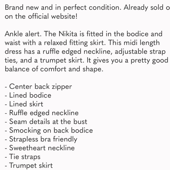 Reformation Nikita Dress in Pompadour Blue White Floral Midi Spring Size 2 - Picture 15 of 15